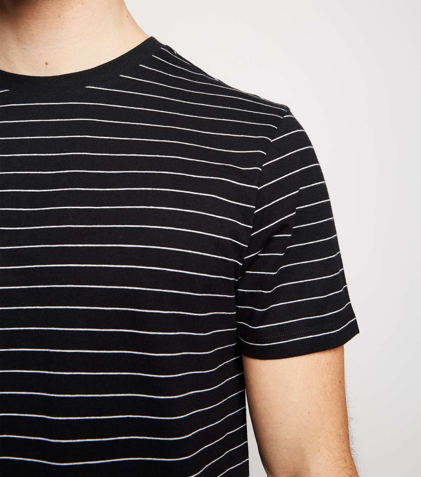 Black Stripe Short Sleeve T-Shirt Image 5