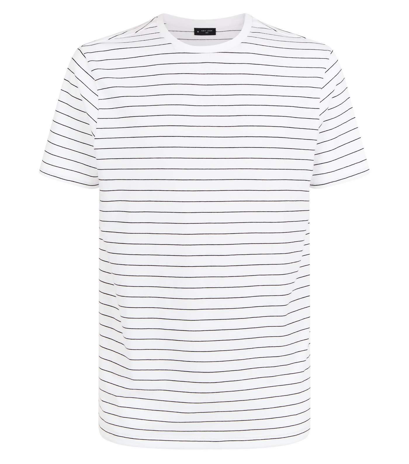 White Stripe Short Sleeve T-Shirt Image 4