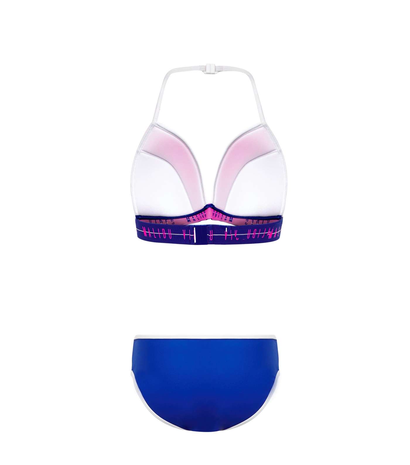 Girls Blue and Pink Malibu Vibes Scuba Bikini Image 2