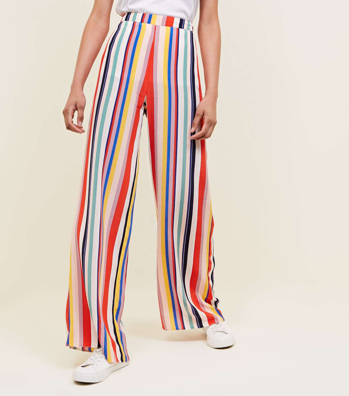 Rainbow Stripe Wide Leg Trousers Image 2