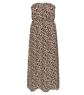 new look leopard print maxi dress