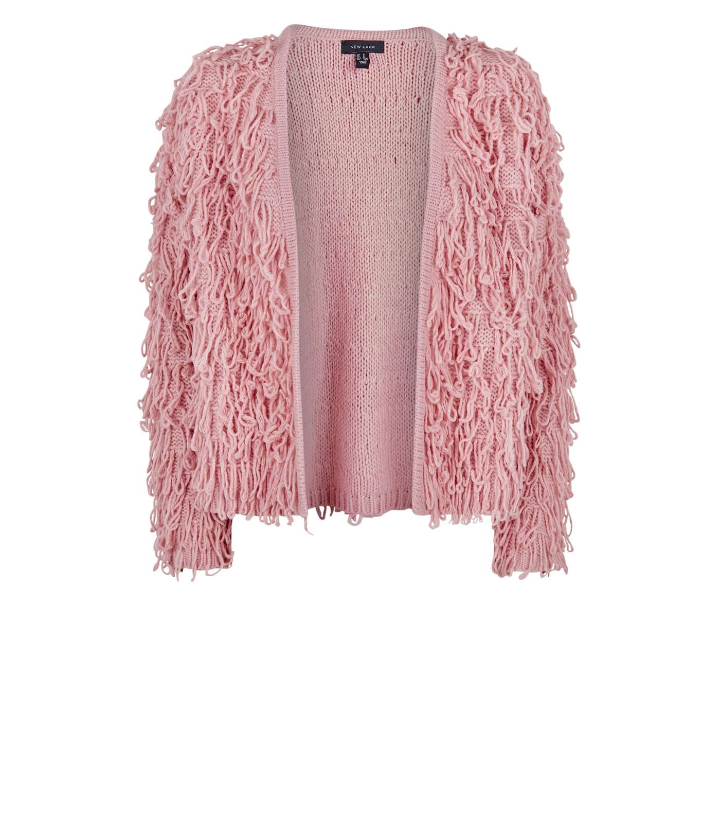 Mid Pink Loop Knit Cardigan Image 4