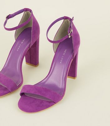 purple heels new look