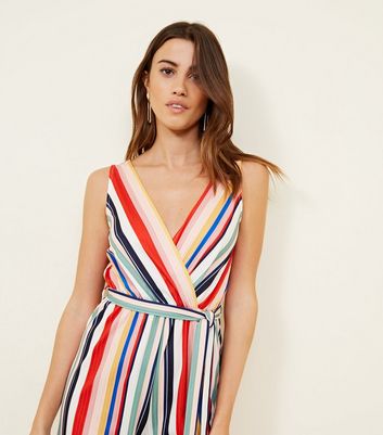 new look striped jumpsuit