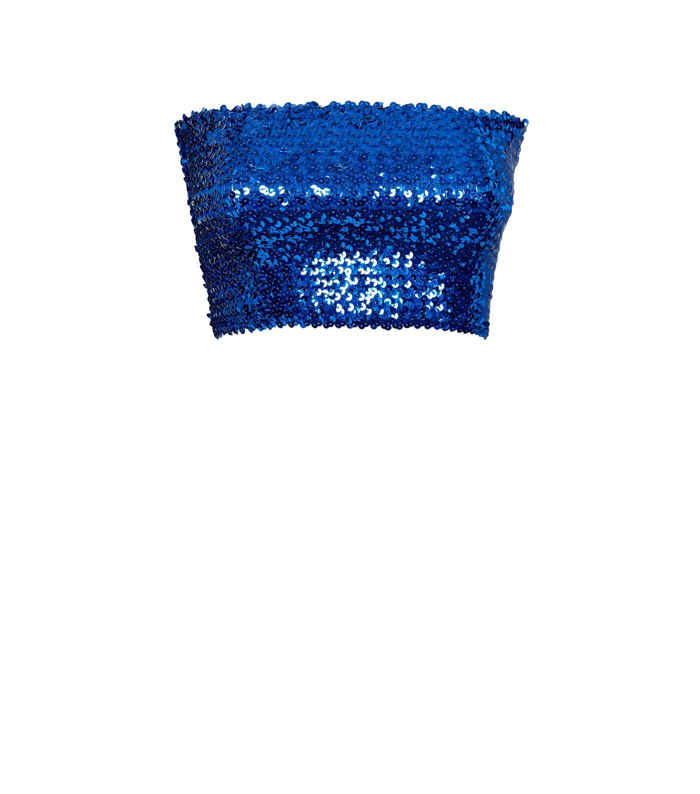 Bright Blue Sequin Bandeau Image 4