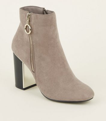 light brown ankle boots with heel