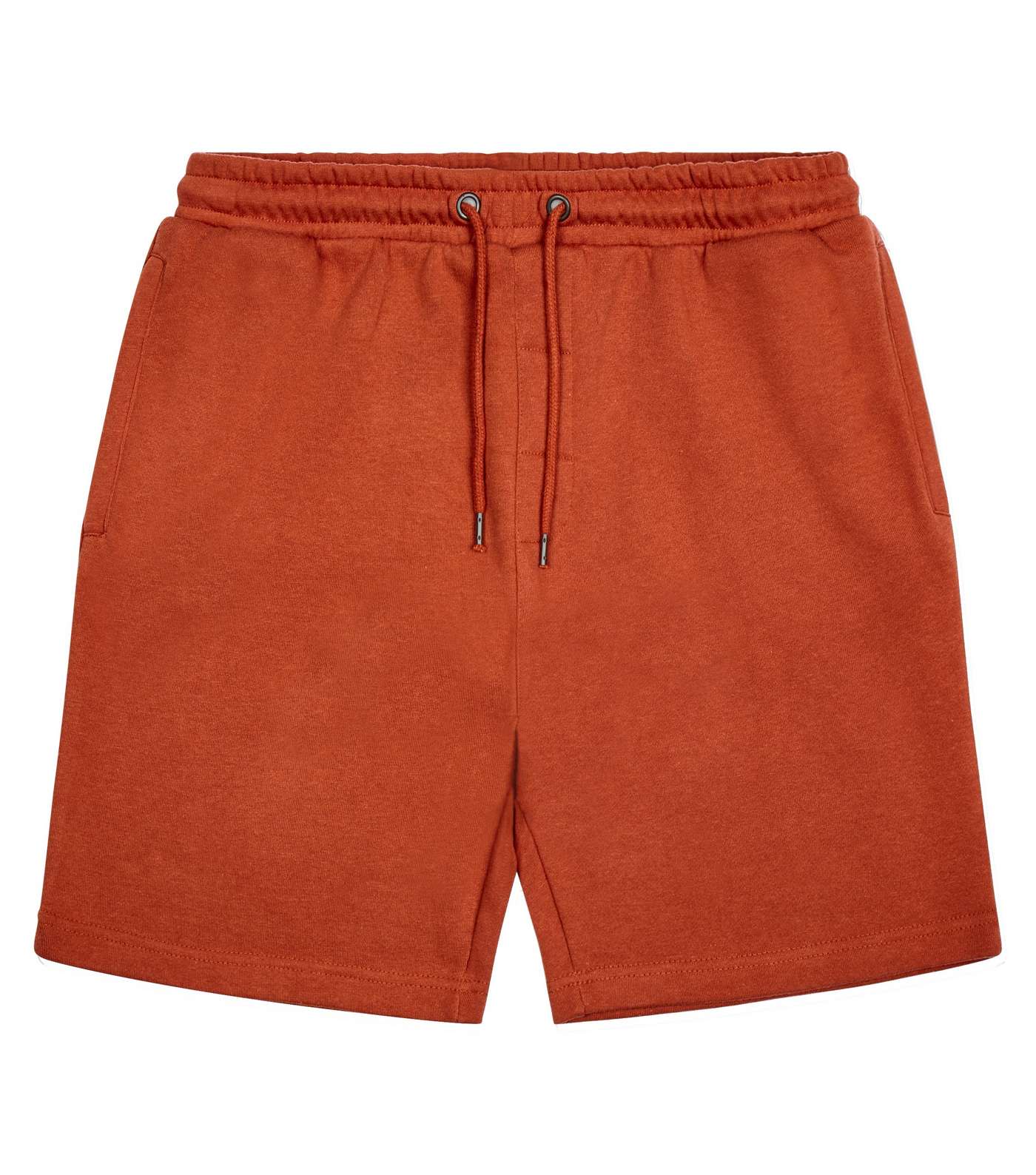 Orange Drawstring Jersey Shorts Image 4