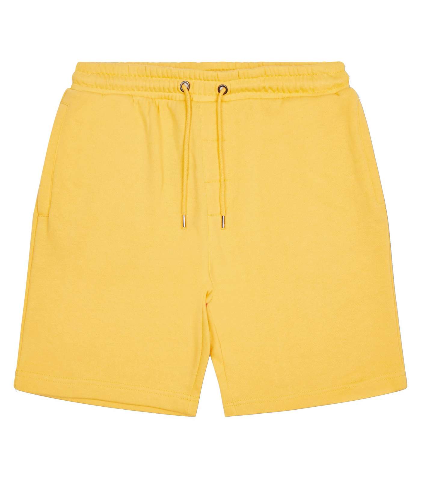 Yellow Drawstring Jersey Shorts Image 4