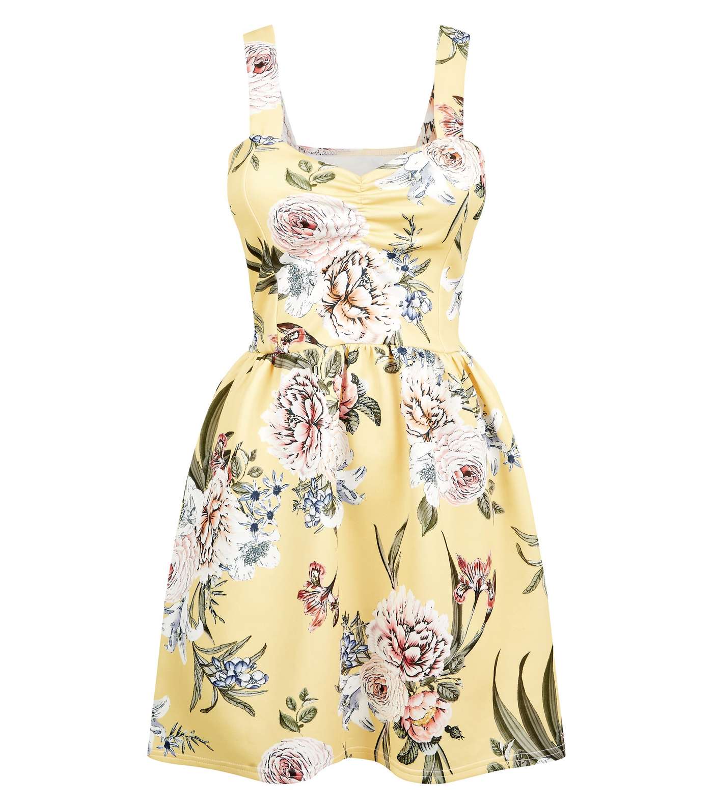 Cameo Rose Yellow Floral Bustier Dress  Image 4