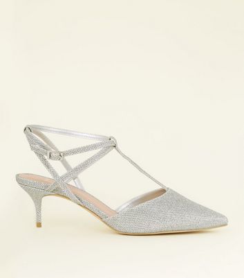 new look silver heels wide fit