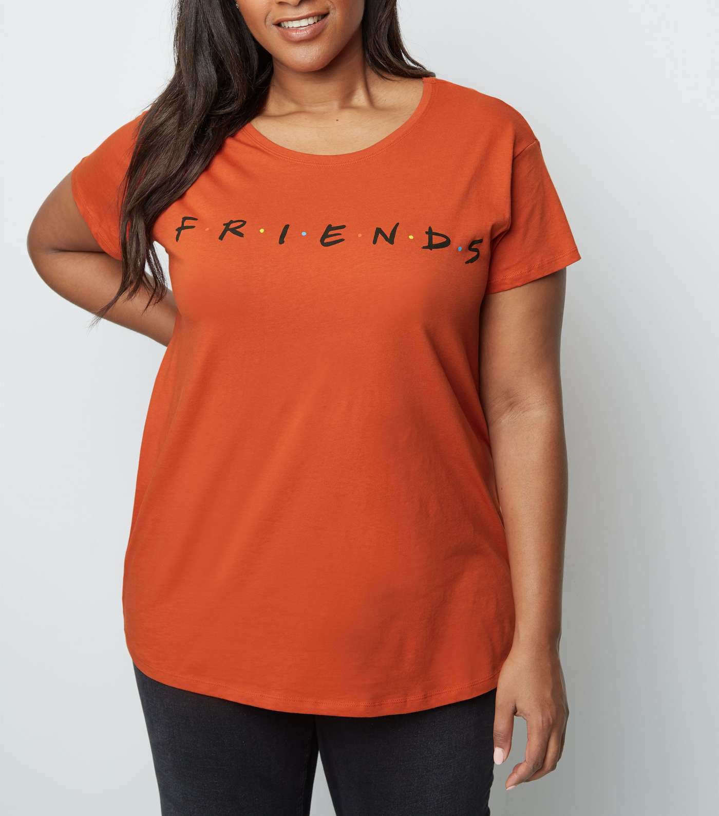 Curves Orange Friends Logo T-Shirt 