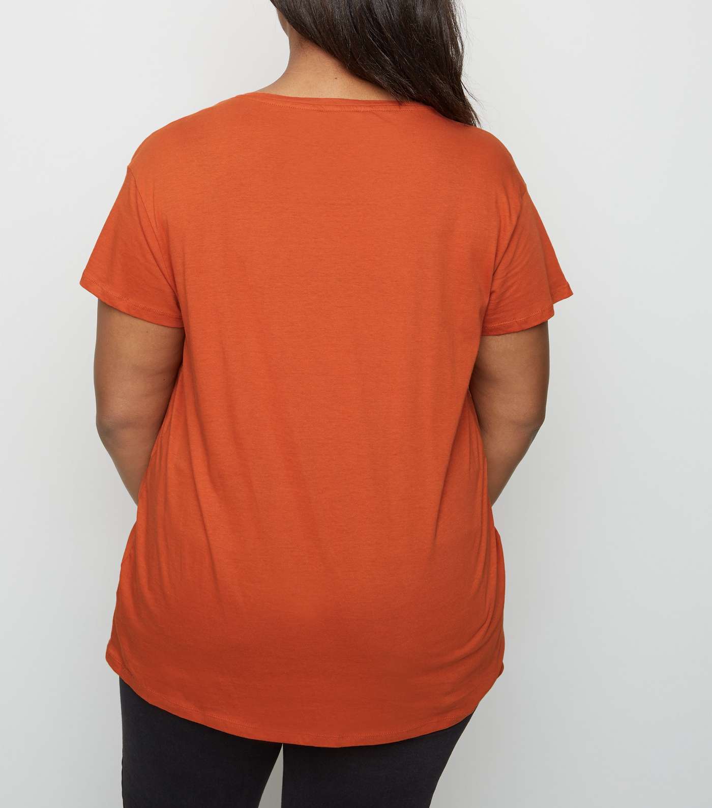 Curves Orange Friends Logo T-Shirt  Image 3