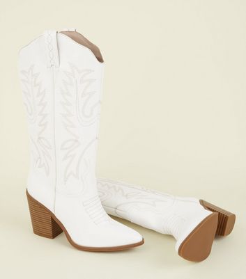new look white boots