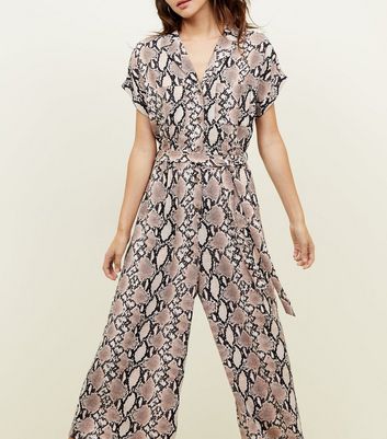 new look snakeskin jumpsuit