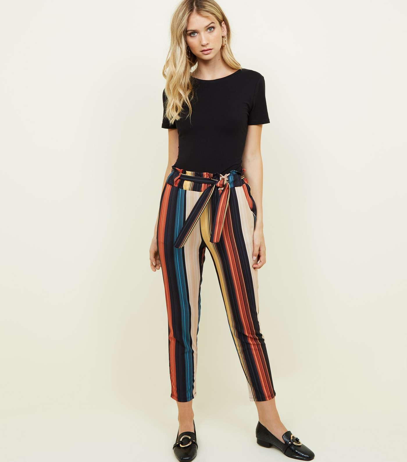 Cameo Rose Multicoloured Stripe Trousers