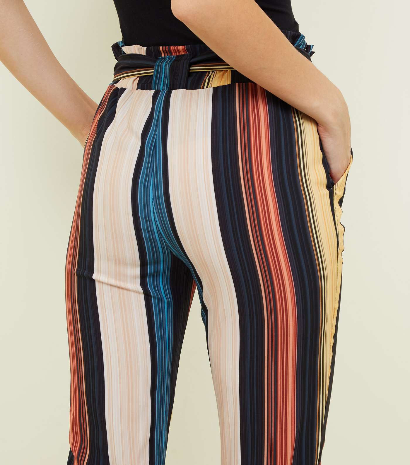 Cameo Rose Multicoloured Stripe Trousers Image 3