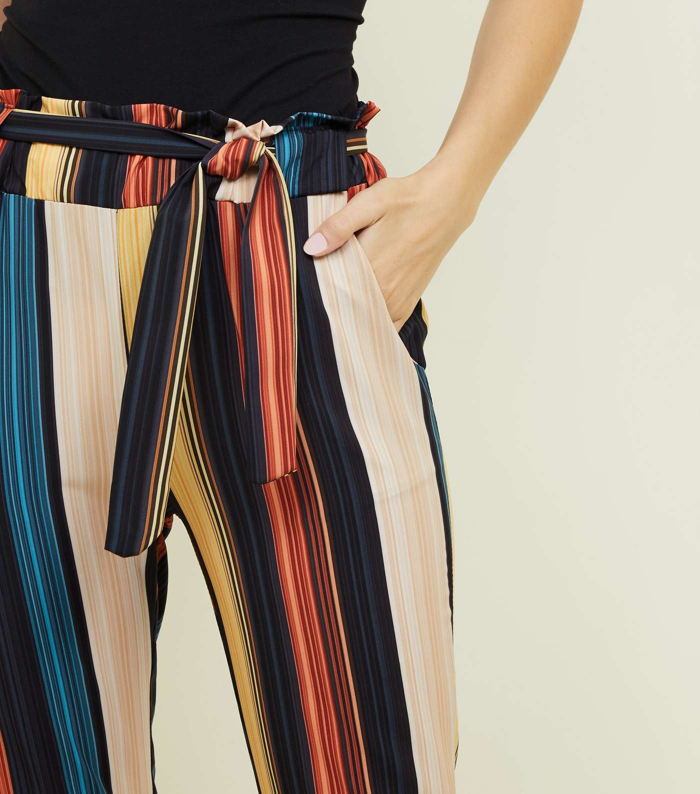 Cameo Rose Multicoloured Stripe Trousers Image 5