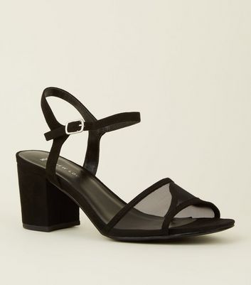pleasant high block heels in black