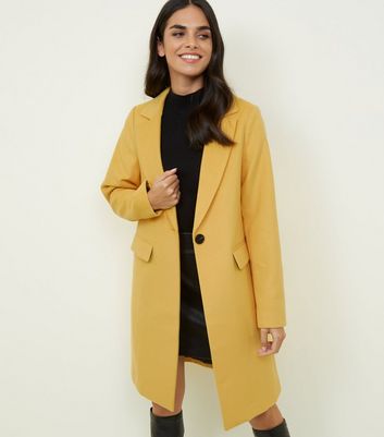 new look yellow coat