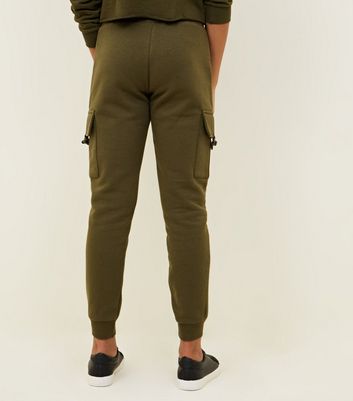 new look khaki joggers