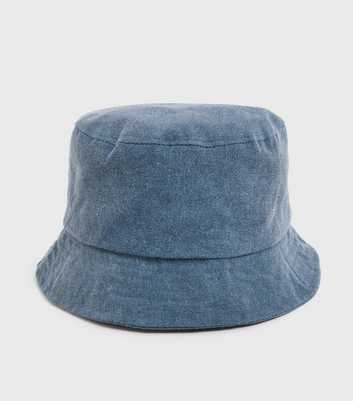 Only & Sons Blue Acid Wash Bucket Hat