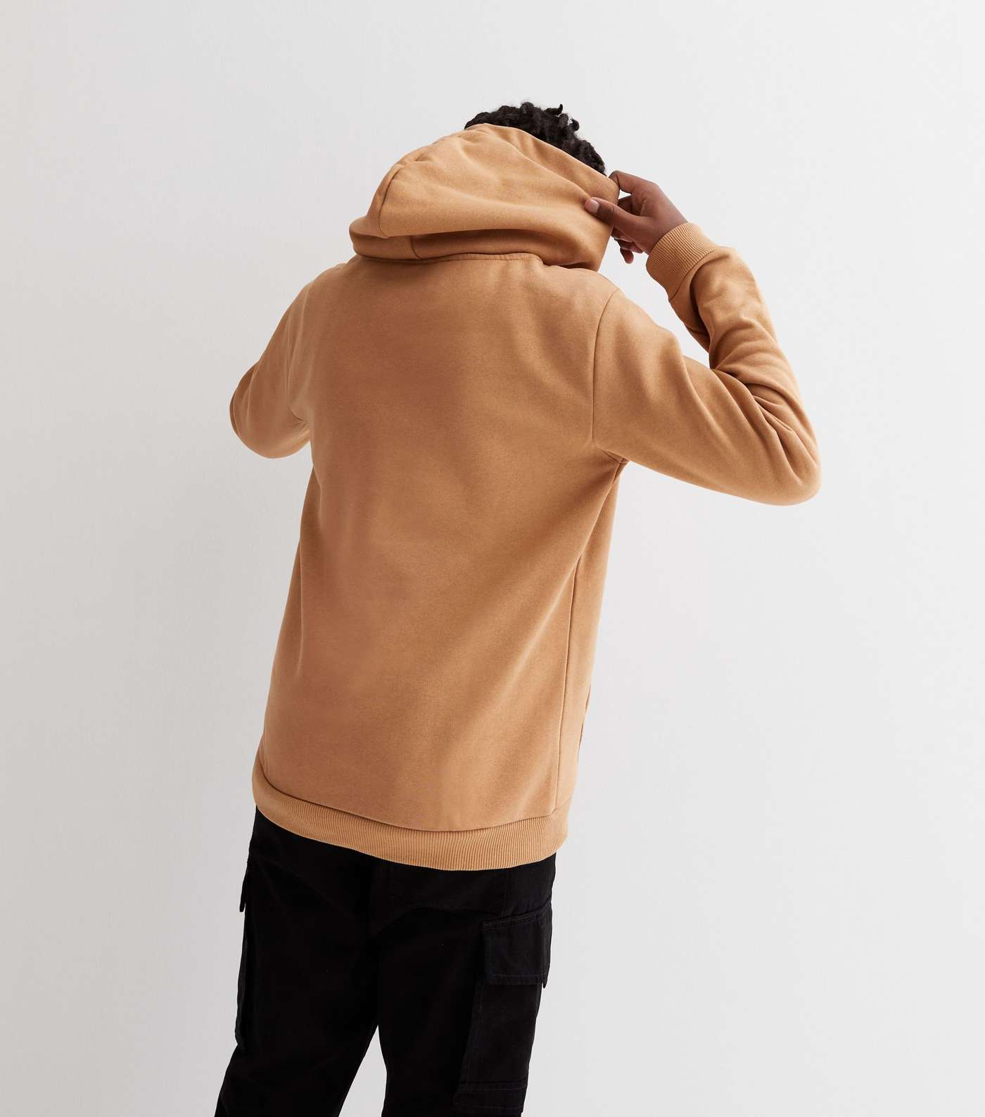 KIDS ONLY Light Brown Everything Connects Pocket Front Logo Hoodie Image 3