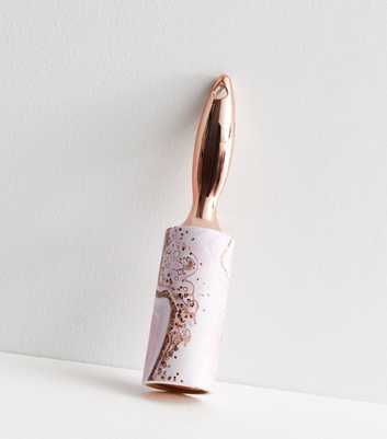 Pink Agate Effect Lint Roller
