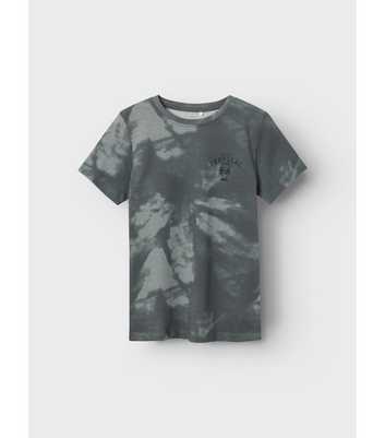 Name It Grey Abstract Palm Logo T-Shirt
