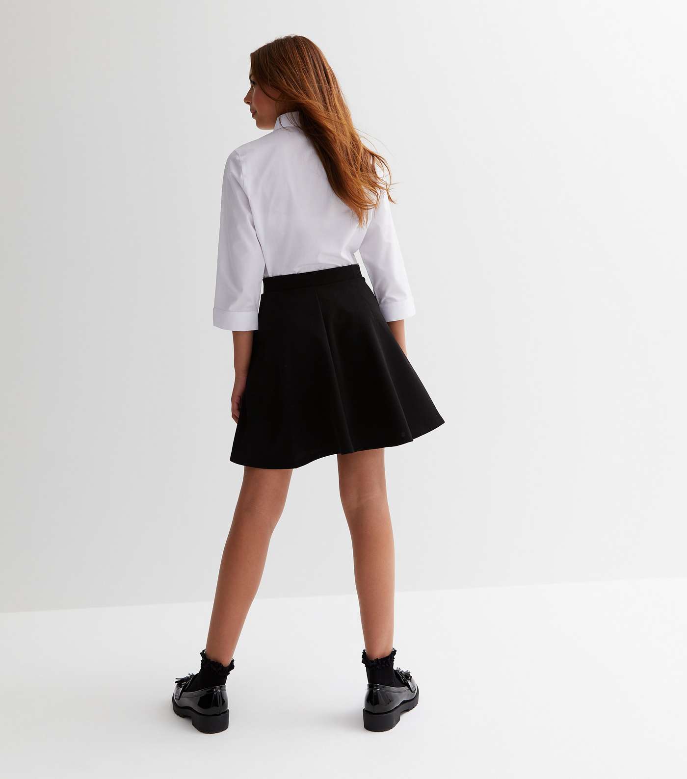 Girls Black Skater Skirt Image 4