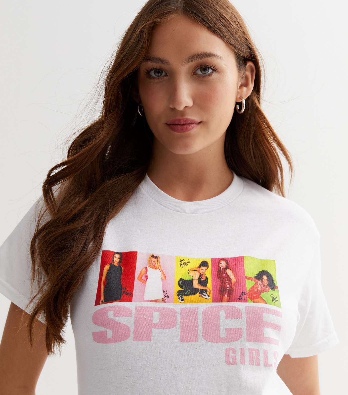White Spice Girls Photographic Logo T-Shirt Image 3