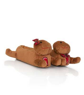 Loungeable Rust Faux Fur Gingerbread Slippers
