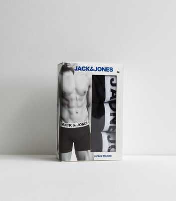 Jack & Jones 3 Pack Black Logo Boxers