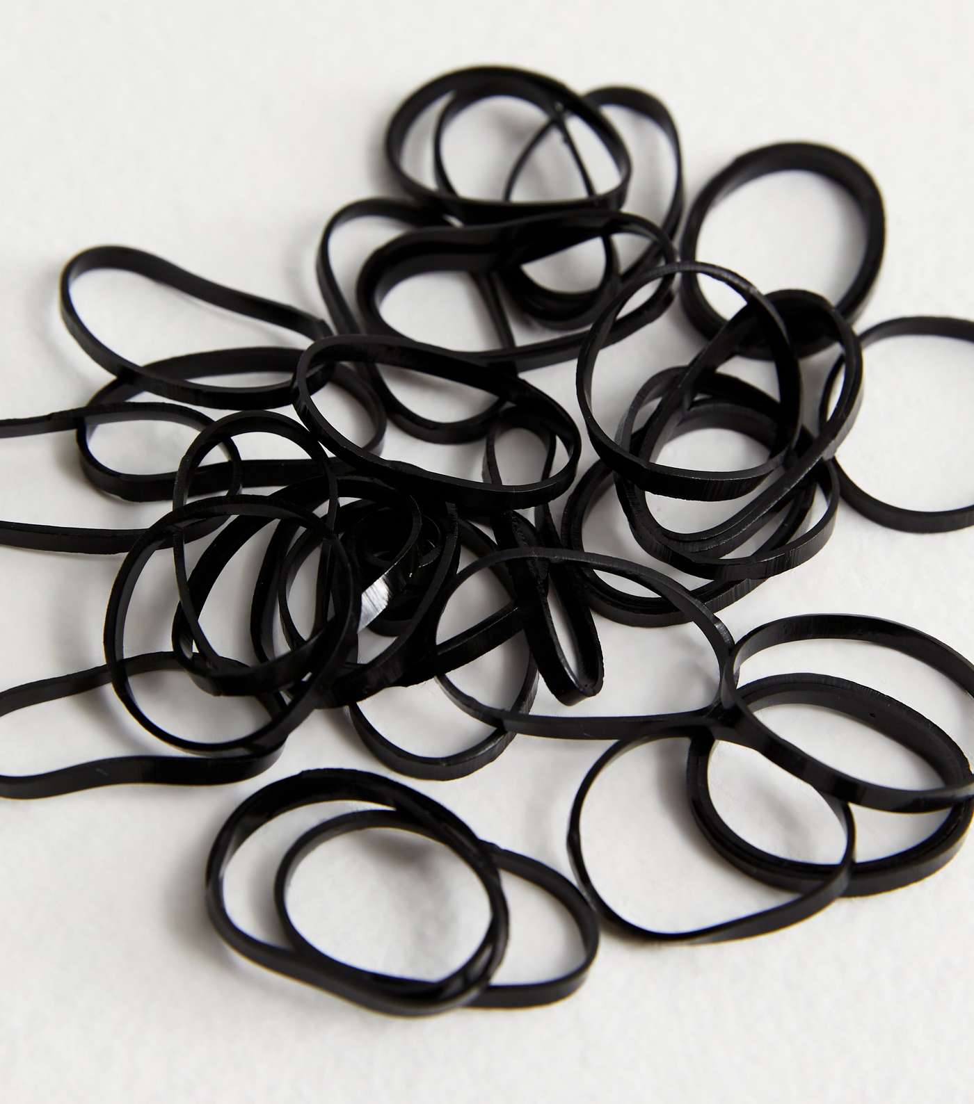 100 Pack Black Hair Elastics Image 2