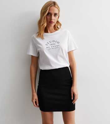 Black Mini Tube Skirt