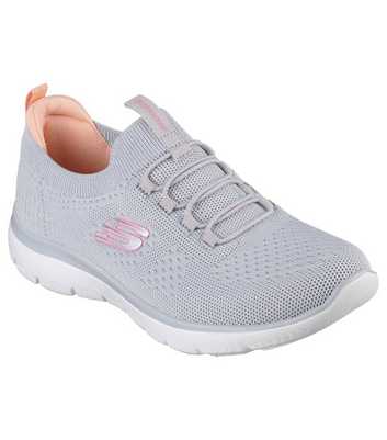 Skechers Pale Grey Summits Top Player Trainers