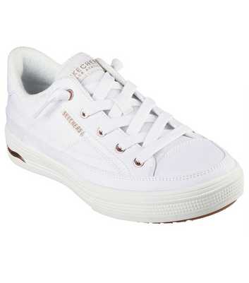 Skechers White Arch Fit Arcade Meet Ya There Trainers