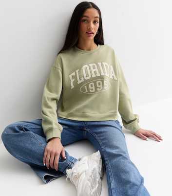 Girls Light Green Florida 1995 Logo Sweatshirt