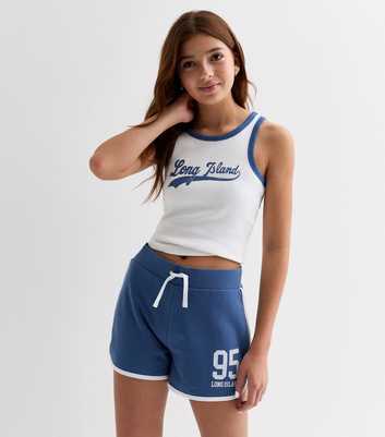 Girls Blue 95 Logo Shorts