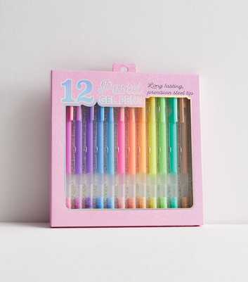 12 Pack Multicoloured Pastel Gel Pens