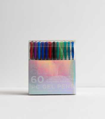 60 Pack Multicoloured Gel Pens