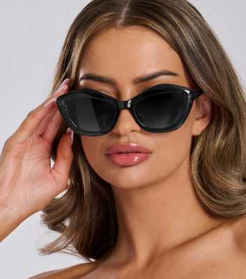 South Beach Black Cat Eye Sunglasses