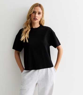Black Premium Oversized Cotton T-Shirt