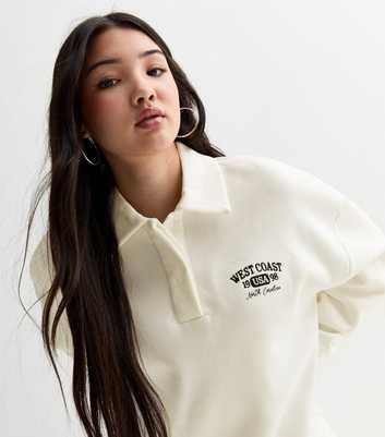 Girls Off White West Coast Long-Sleeve Polo Shirt 