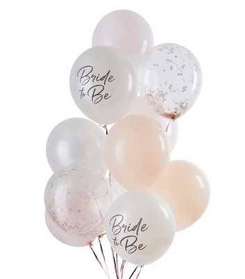 12 Pack Bride To Be Balloons