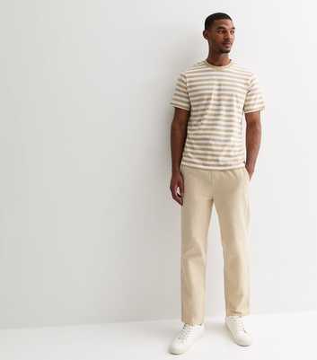 Only & Sons Stone Cotton-Linen Blend Trousers
