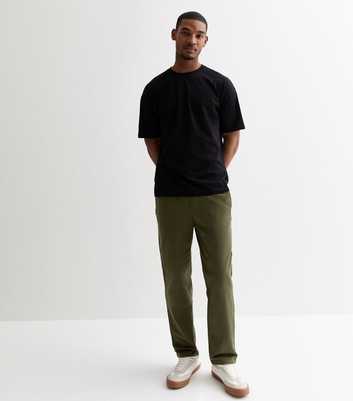 Only & Sons Green Cotton-Linen Blend Trousers