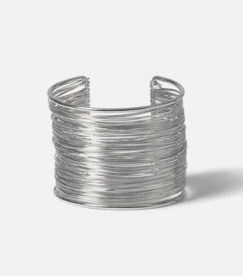 Freedom Silver Wire Cuff Bracelet