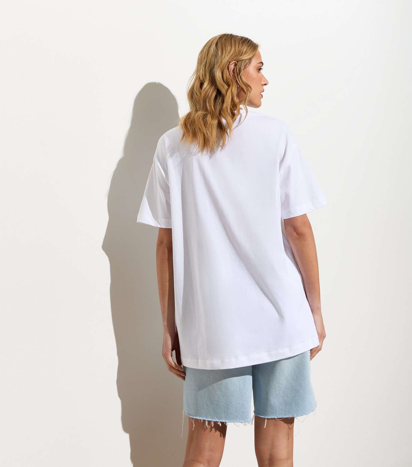 White Les Marais Print Oversized Cotton T-Shirt Image 4