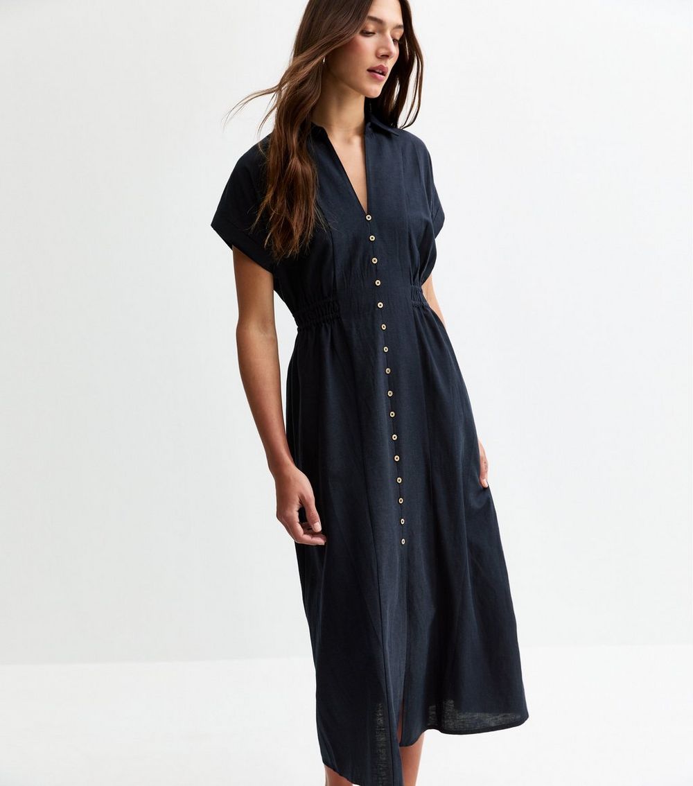 Navy Linen