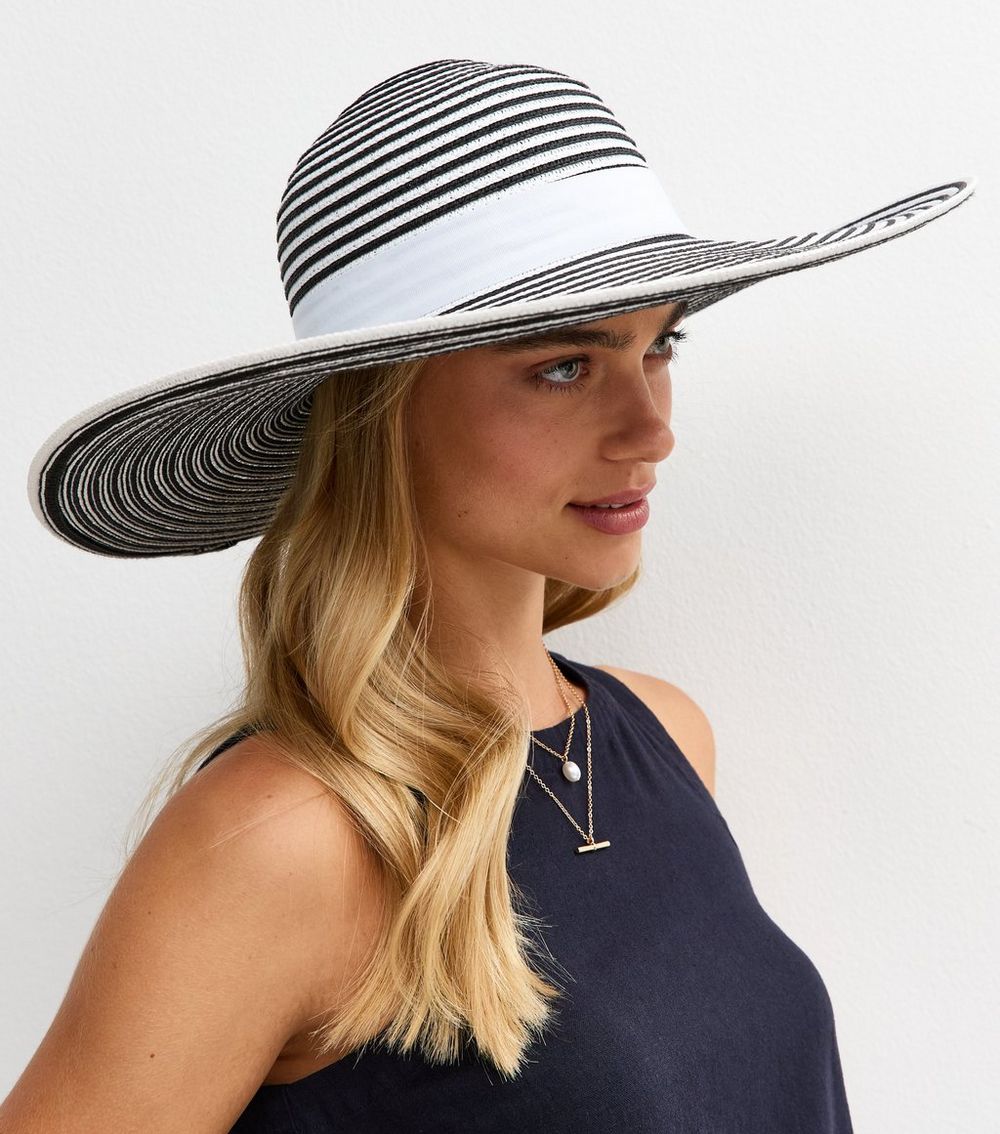 White Striped Straw